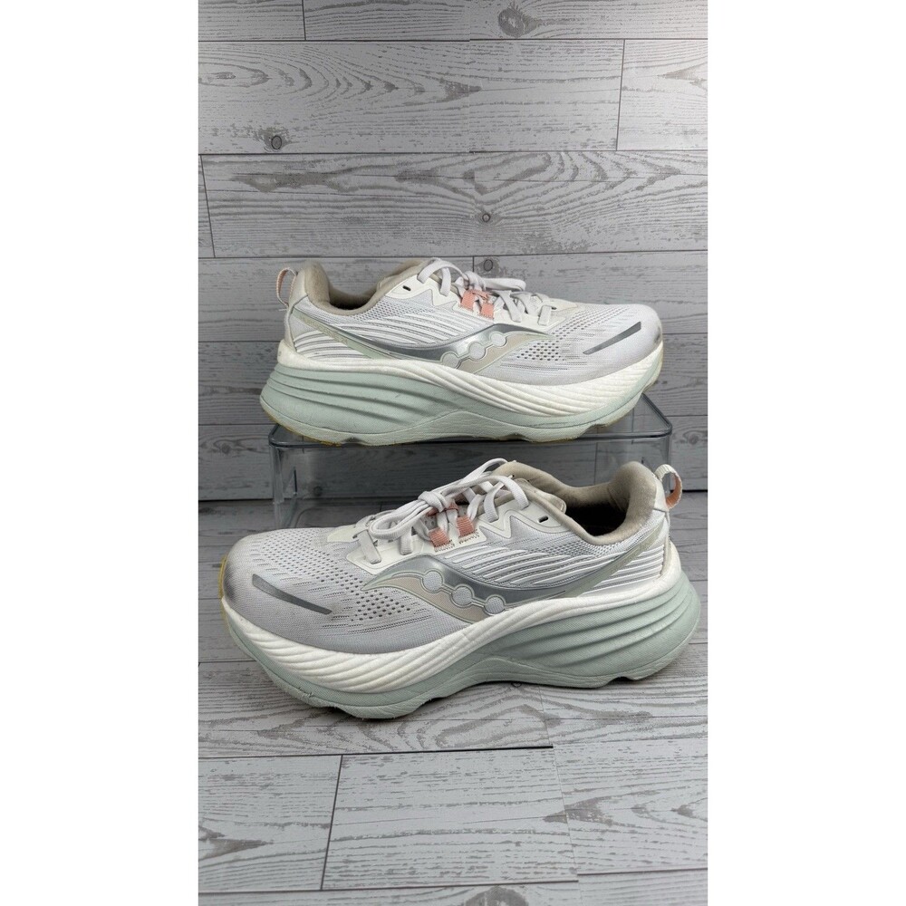 Saucony Womens Hurricane 24 White Running Shoes Sneakers Size 9 #554 - Picture 1 of 6